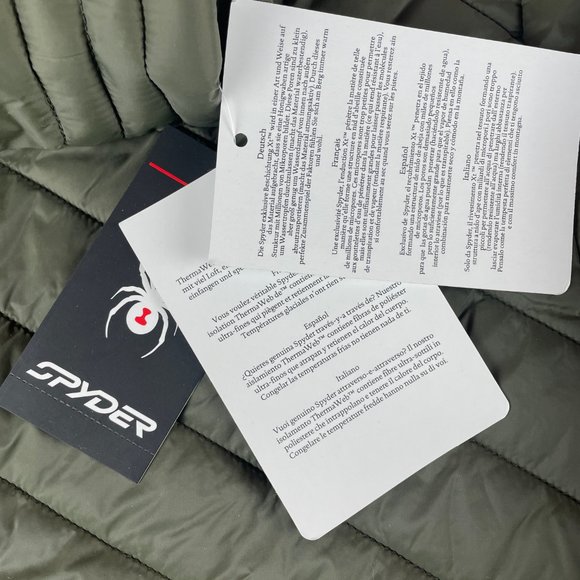 Spyder Women's Siren Long Jacket, Olive, Medium - Picture 8 of 15